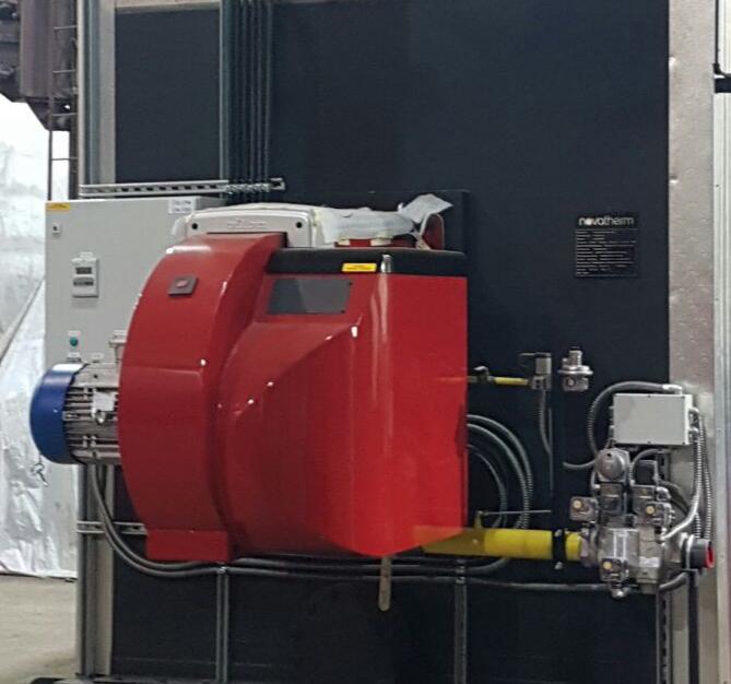 GP450M LN80 Installed in Novatherm water tube boiler, Edmonton, Canada
